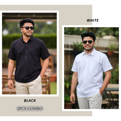 Kerala Shirt || BLACK & WHITE