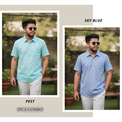 Kerala Shirt || PEST & SKY BLUE